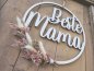 Preview: Lasercut Hoop "Beste Mama 1" mit individuellem Laserschnitt