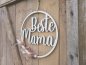 Preview: Lasercut Hoop "Beste Mama 1" mit individuellem Laserschnitt