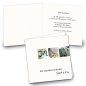 Preview: Klappkarte Hochzeit Einladungskarte quadratisch 125 mm + 210 mm Steffi & Kim