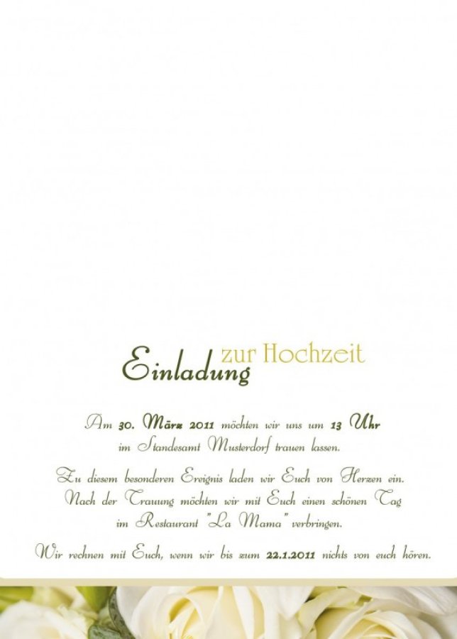 Klappkarte Hochzeit Einladungskarte DIN A5 + DIN A6 quer rot Ivonne & Mike